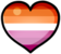 LesbianPrideHeart emote for Discord
