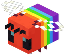 PrideFlagMCBee emote for Discord