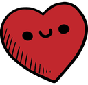 RedSmileyHeart emote for Discord