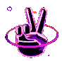 PinkPeaceSign emote for Discord