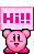 KirbyHi emote for Discord