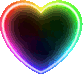NeonRainbowHeart emote for Discord