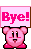 KirbyBye emote for Discord