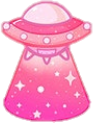 PinkUFO emote for Discord