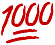 1000 emote for Discord