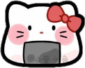 hellokitty_onigiri emote for Discord