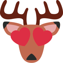 Deer_heart_eyes emote for Discord