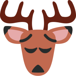Deer_pensive emote for Discord
