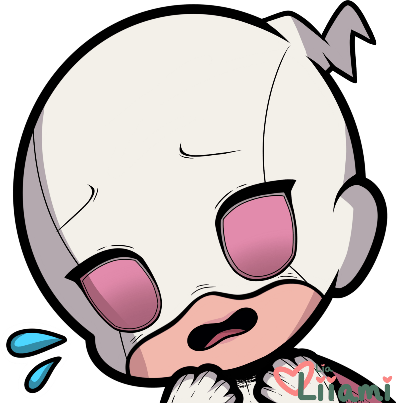 GwenpoolScared emote for Discord