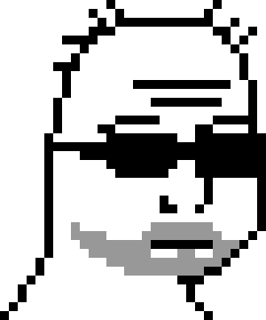 Wojak_bignoob_pixel_art emote for Discord