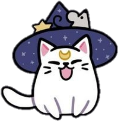 wizard_cat5 emote for Discord