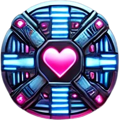 cyber_heart_core emote for Discord