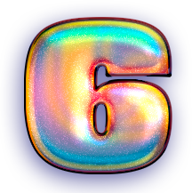 holo_number_6 emote for Discord