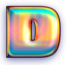 holo_letter_D emote for Discord