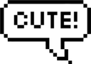 CuteTextBubble emote for Discord