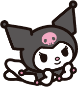 kuromi_laying emote for Discord