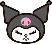 kuromi_pout emote for Discord