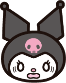 kuromi_fearful emote for Discord