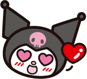 kuromi_hearteyes emote for Discord