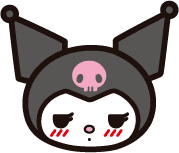 kuromi_blush emote for Discord