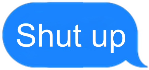 iMessageShutUp emote for Discord