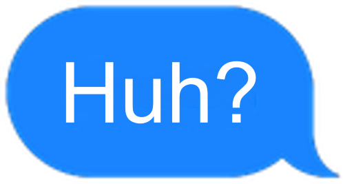 iMessageHuh emote for Discord