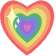 SparklyPrideHeart emote for Discord