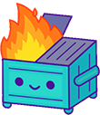 DumpsterFire emote for Discord