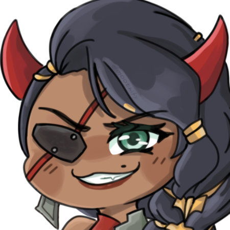 samira_demon_smirk emote for Discord