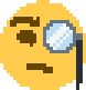 b_face_with_monocle emote for Discord