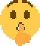 b_shushing_face emote for Discord