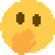 b_face_with_hand_over_mouth_eyes emote for Discord