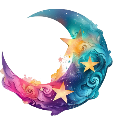 Rainbowmoonstars emote for Discord