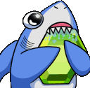 SharkRainbowGem emote for Discord