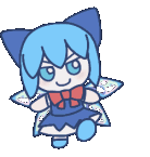 CirnoFumoWalking emote for Discord