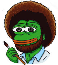 Pepe_Bob_Ross emote for Discord
