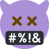 cussing_dead_demon emote for Discord