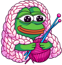 Pepe_knit_cozy emote for Discord