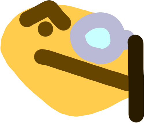 thonk_monocle emote for Discord