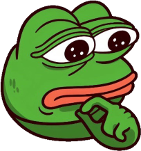 Pepe_think_ponder emote for Discord