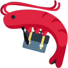 WorkShrimp emote for Discord