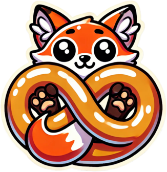 fox_pretzel emote for Discord