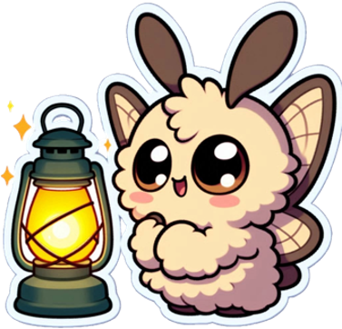 moth_fascinated emote for Discord
