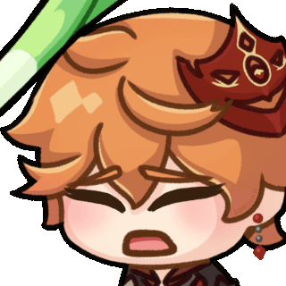 Childe_BonkLeekAni emote for Discord