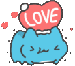BugcatLoveHat emote for Discord