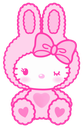 PinkBunnyHelloKitty emote for Discord