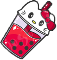 hellokitty_bubbletea emote for Discord