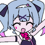 Rabbit_Hole_Miku_Excited emote for Discord