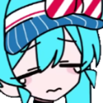 Mesmerizer_Miku_Sob emote for Discord