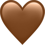ios_brownheart emote for Discord